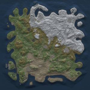 Thumbnail Rust Map: Procedural Map, Size: 4500, Seed: 1527284436, 19 Monuments