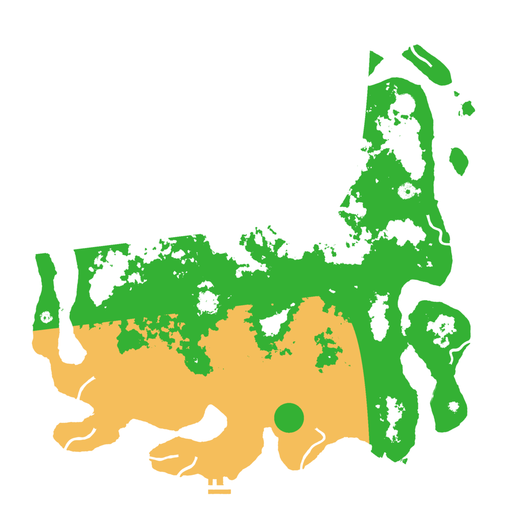 Biome Rust Map: Procedural Map, Size: 4500, Seed: 62870