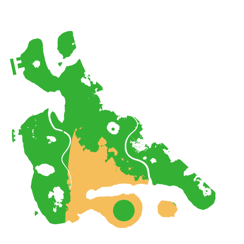 Biome Rust Map: Procedural Map, Size: 3000, Seed: 727519668