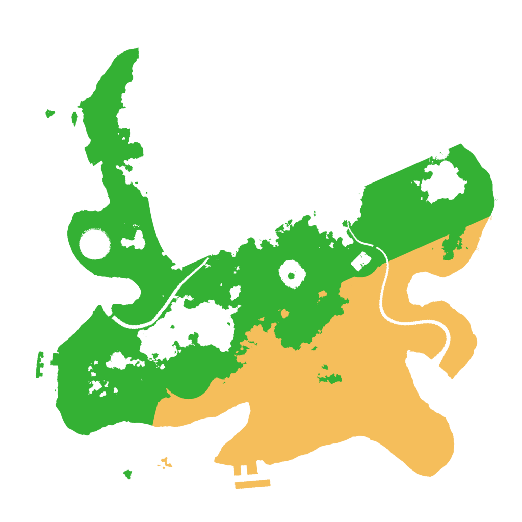 Biome Rust Map: Procedural Map, Size: 3000, Seed: 1174385998