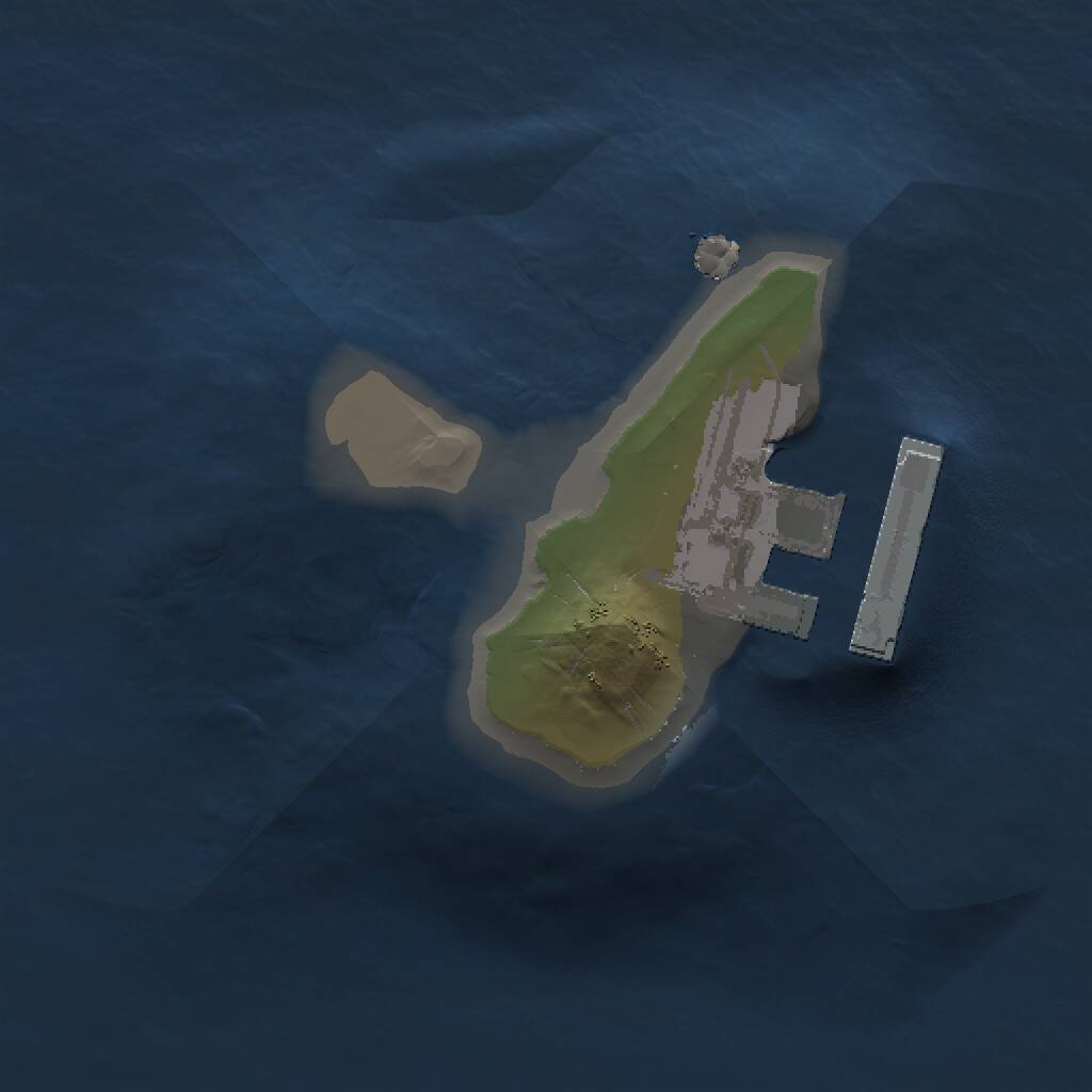 Rust Map: Procedural Map, Size: 1000, Seed: 747696232, 2 Monuments