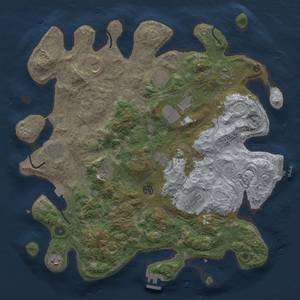 Thumbnail Rust Map: Procedural Map, Size: 4250, Seed: 1618010816, 19 Monuments