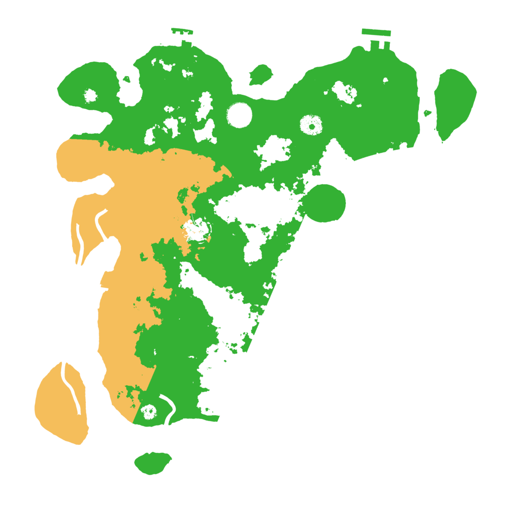 Biome Rust Map: Procedural Map, Size: 3600, Seed: 990300