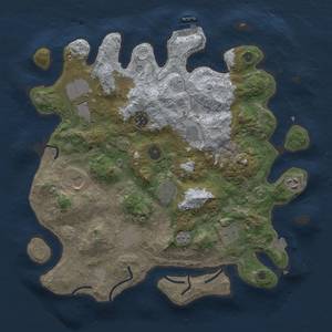 Thumbnail Rust Map: Procedural Map, Size: 3750, Seed: 186882323, 16 Monuments