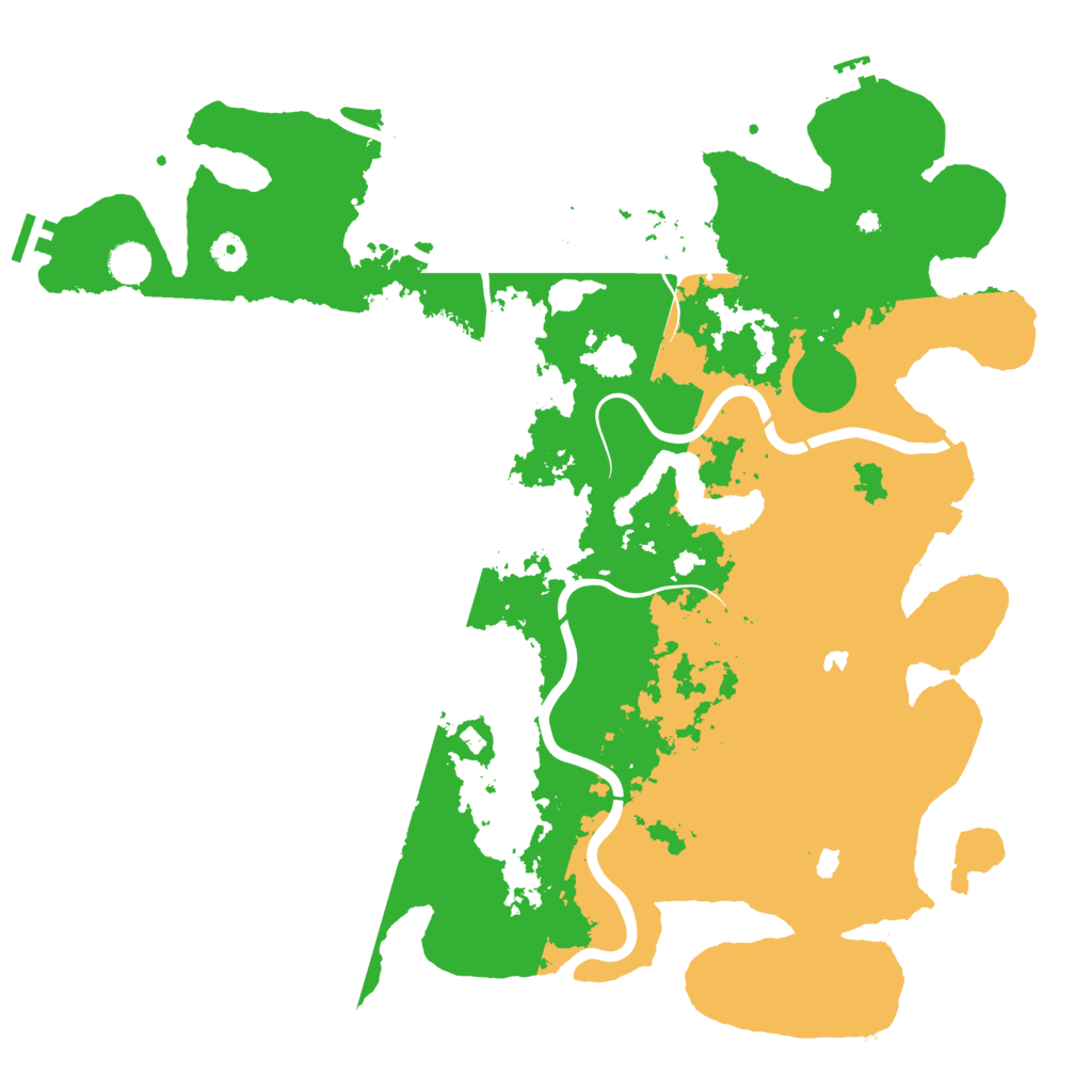 Biome Rust Map: Procedural Map, Size: 4500, Seed: 258019880