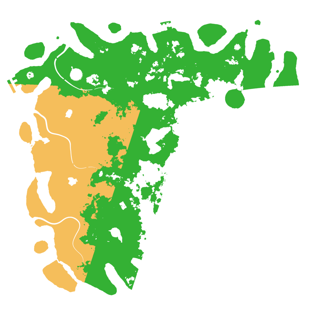 Biome Rust Map: Procedural Map, Size: 4500, Seed: 801923955