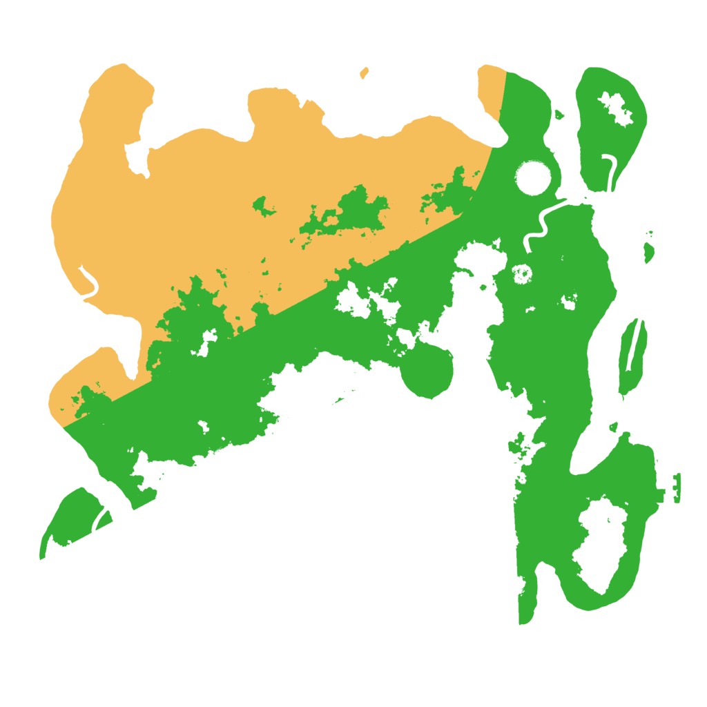 Biome Rust Map: Procedural Map, Size: 3600, Seed: 250724