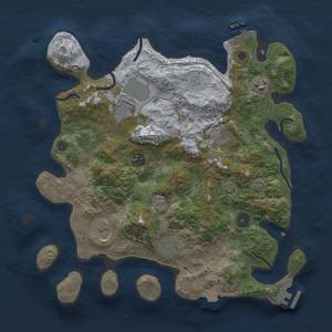 Thumbnail Rust Map: Procedural Map, Size: 3500, Seed: 2507, 15 Monuments