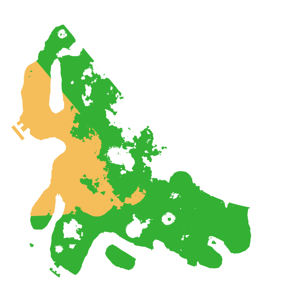 Biome Rust Map: Procedural Map, Size: 3500, Seed: 579634852