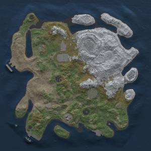 Thumbnail Rust Map: Procedural Map, Size: 3500, Seed: 579634852, 15 Monuments