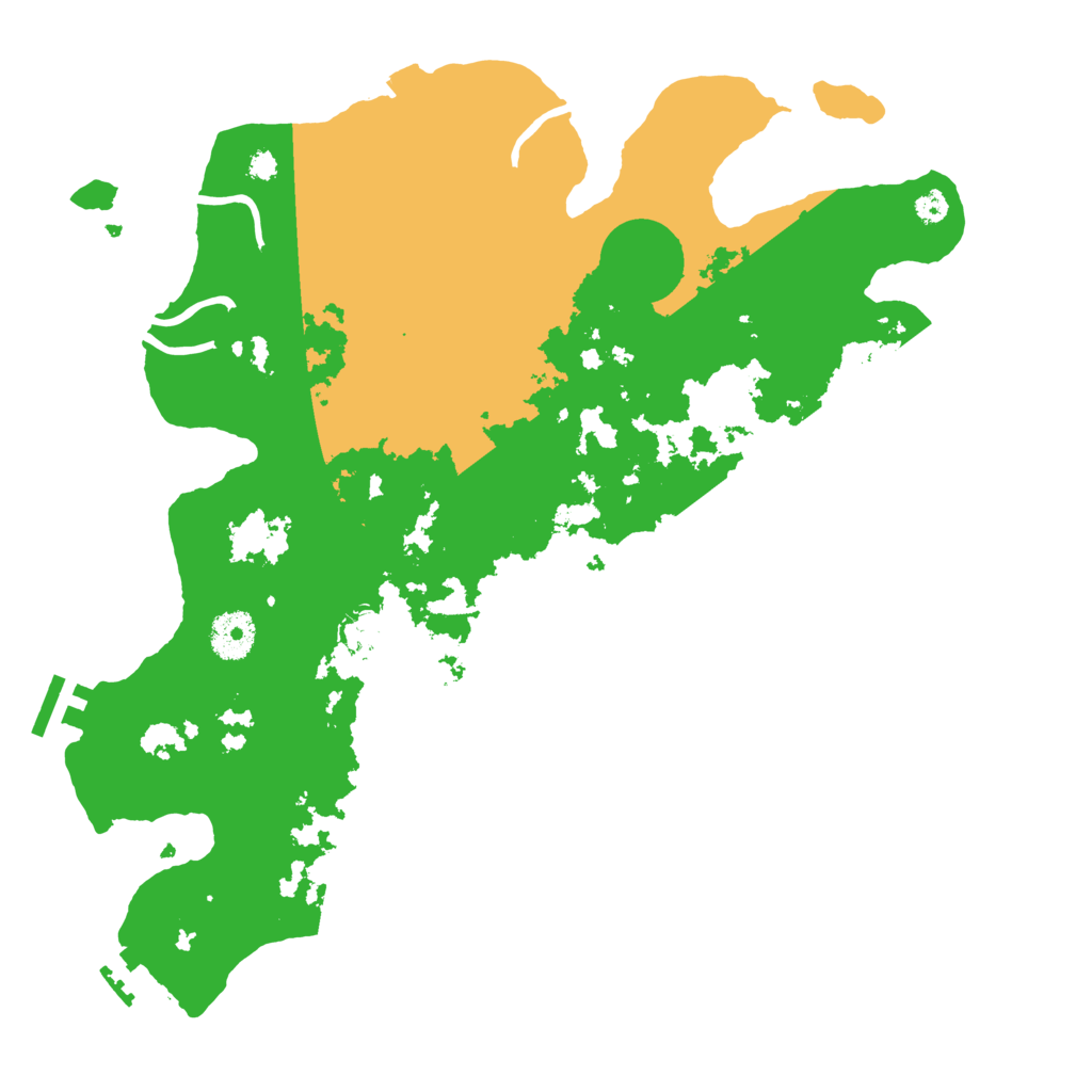 Biome Rust Map: Procedural Map, Size: 3500, Seed: 864492704