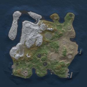 Thumbnail Rust Map: Procedural Map, Size: 3000, Seed: 438437581, 13 Monuments