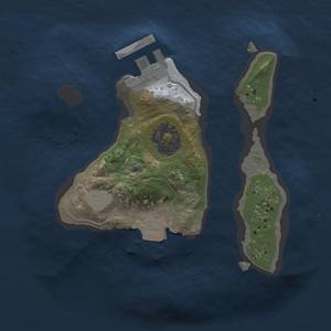 Thumbnail Rust Map: Procedural Map, Size: 1600, Seed: 1024607281, 4 Monuments