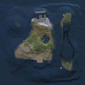 Thumbnail Rust Map: Procedural Map, Size: 1600, Seed: 1024607281, 3 Monuments