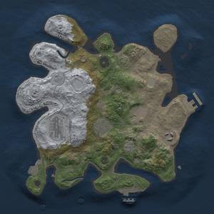 Thumbnail Rust Map: Procedural Map, Size: 3000, Seed: 504168923, 13 Monuments