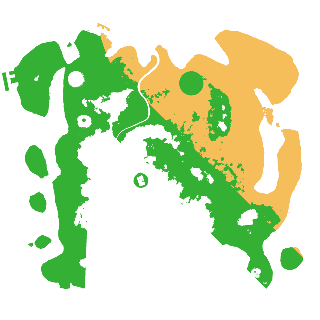 Biome Rust Map: Procedural Map, Size: 3500, Seed: 600664233
