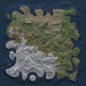 Thumbnail Rust Map: Procedural Map, Size: 4500, Seed: 415232, 19 Monuments