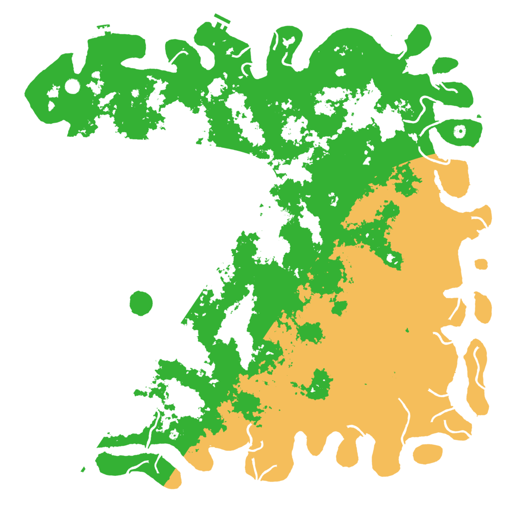 Biome Rust Map: Procedural Map, Size: 6000, Seed: 100100101