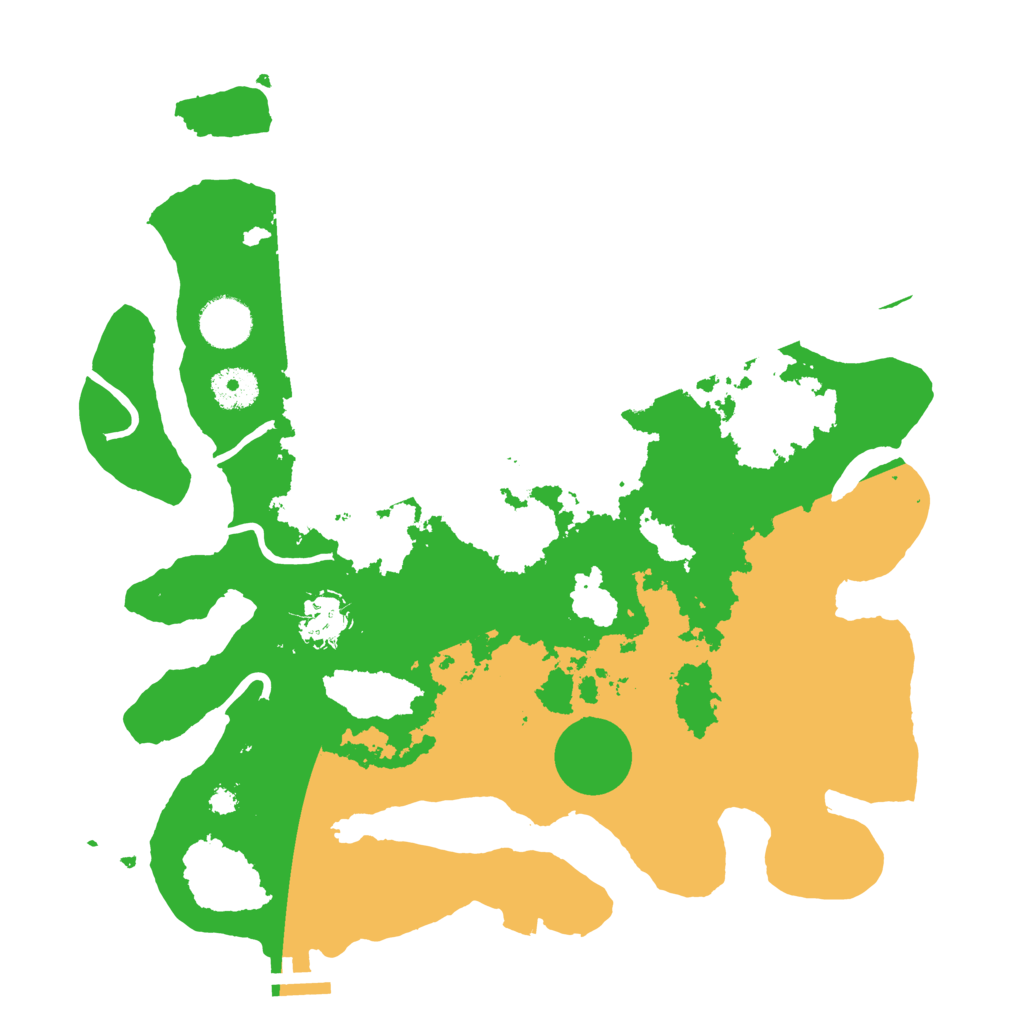 Biome Rust Map: Procedural Map, Size: 3500, Seed: 286592892