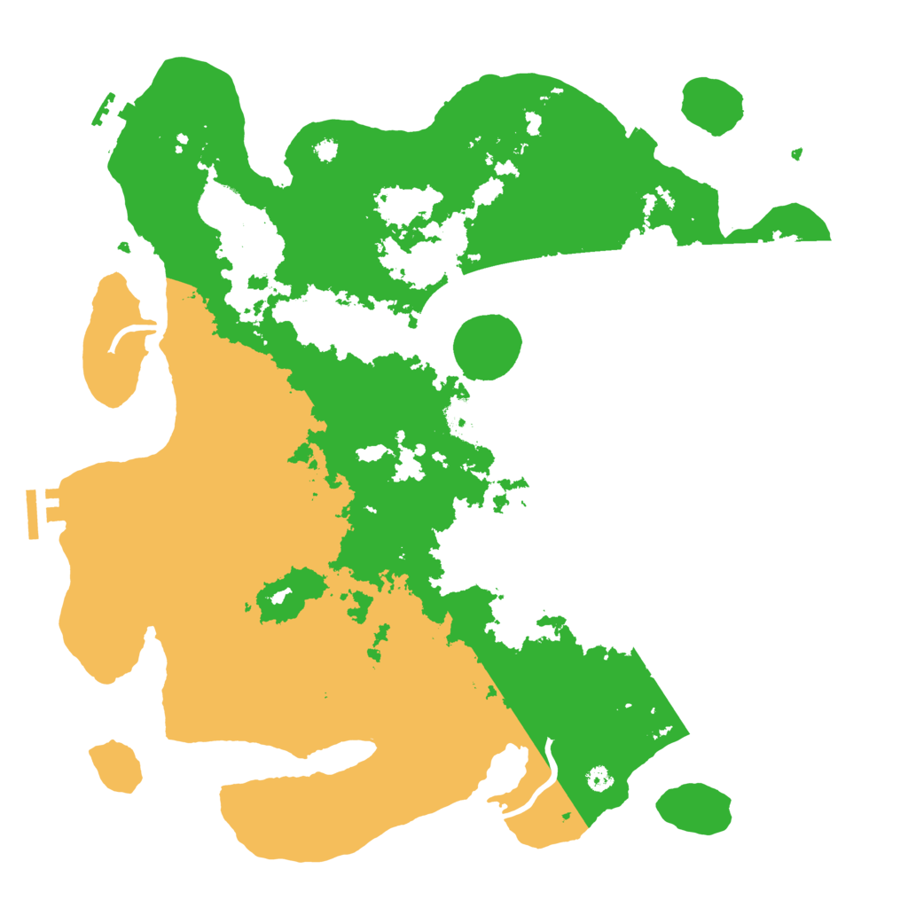 Biome Rust Map: Procedural Map, Size: 3700, Seed: 18495009