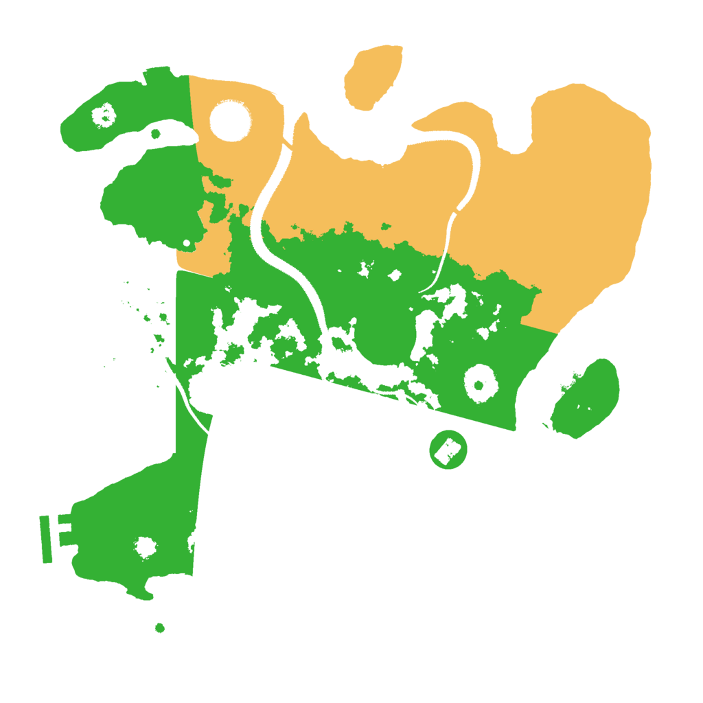 Biome Rust Map: Procedural Map, Size: 3000, Seed: 1279725386
