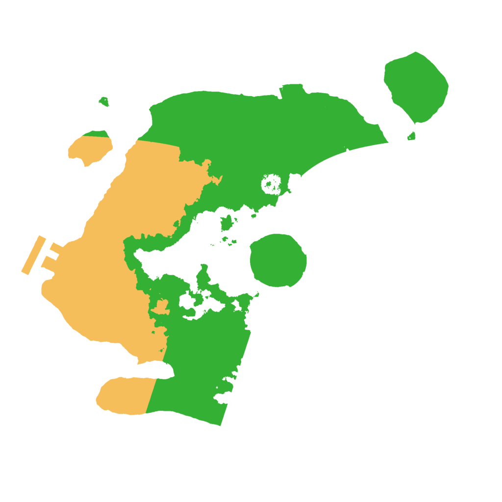 Biome Rust Map: Procedural Map, Size: 2500, Seed: 404236281