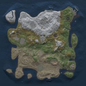 Thumbnail Rust Map: Procedural Map, Size: 3500, Seed: 532035323, 16 Monuments