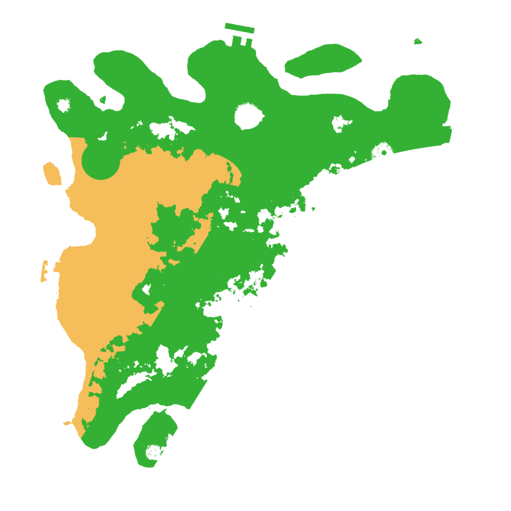 Biome Rust Map: Procedural Map, Size: 3500, Seed: 826057164