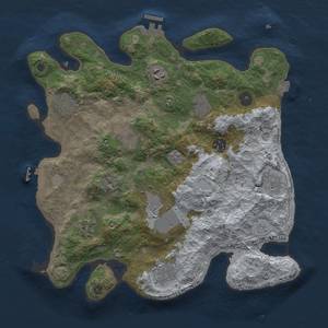 Thumbnail Rust Map: Procedural Map, Size: 3500, Seed: 826057164, 18 Monuments