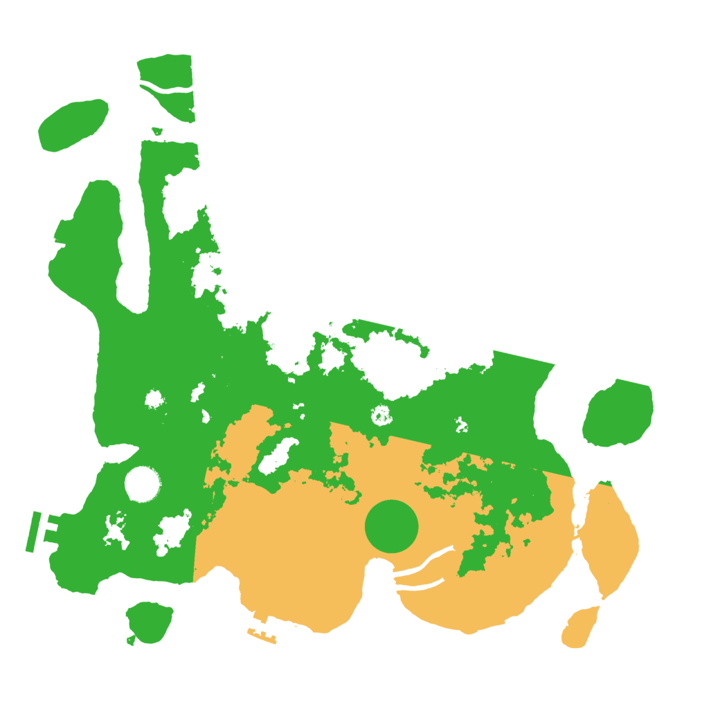 Biome Rust Map: Procedural Map, Size: 3500, Seed: 139141311