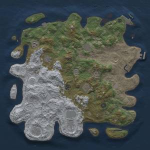 Thumbnail Rust Map: Procedural Map, Size: 4120, Seed: 316497, 18 Monuments