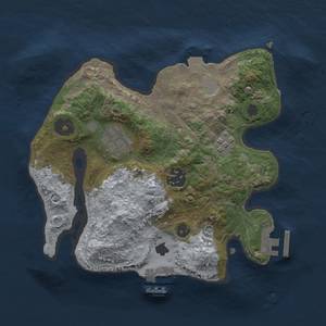 Thumbnail Rust Map: Procedural Map, Size: 2500, Seed: 1138890809, 9 Monuments