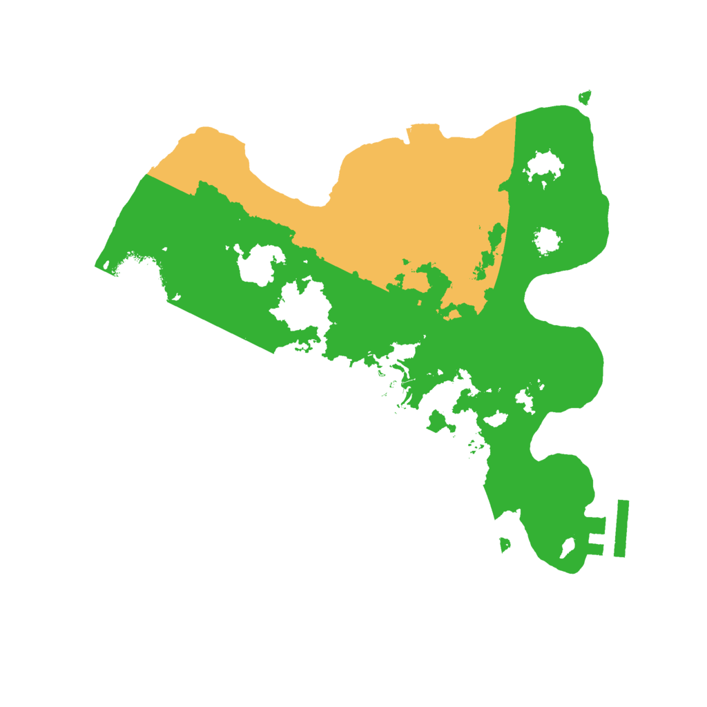 Biome Rust Map: Procedural Map, Size: 2500, Seed: 1138890809