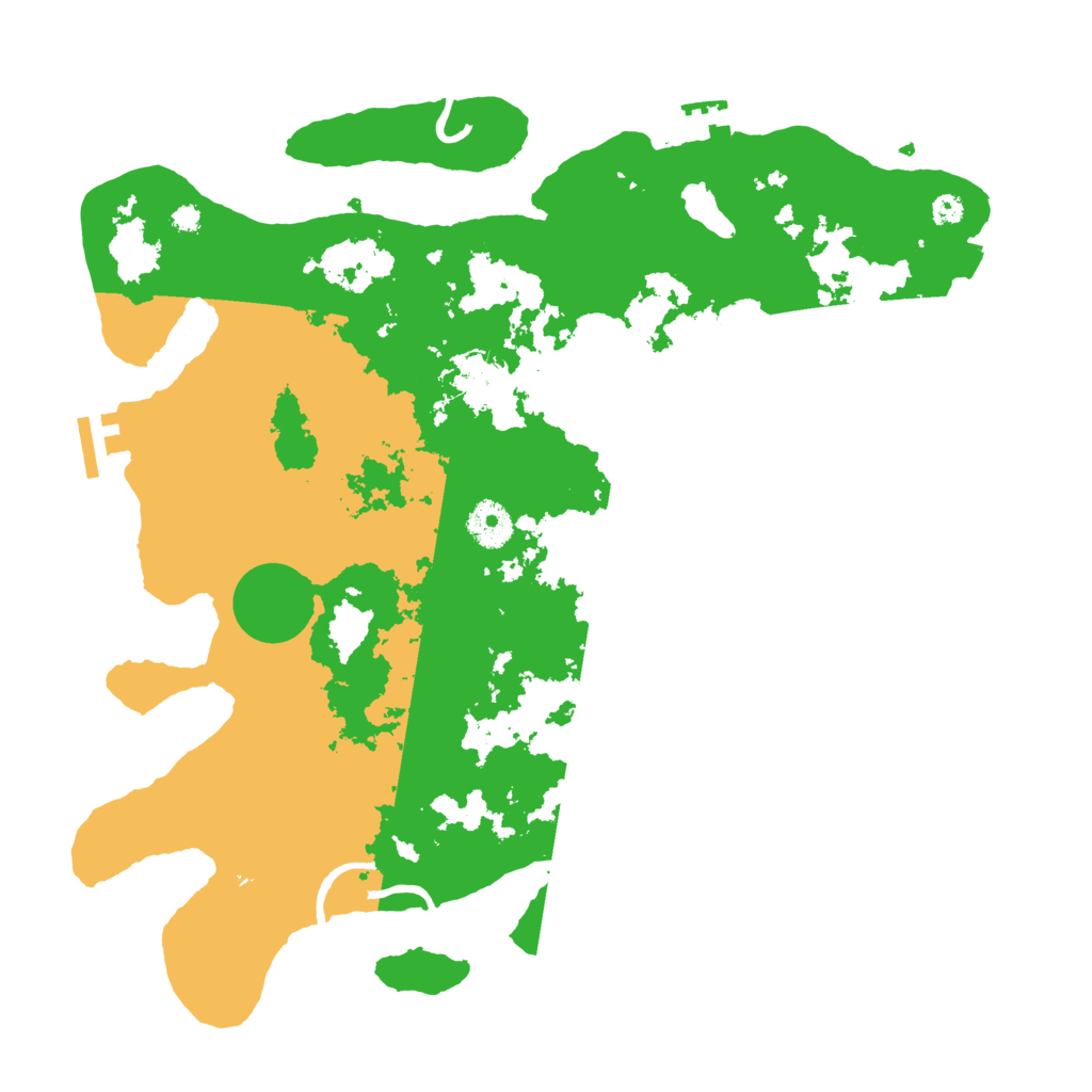 Biome Rust Map: Procedural Map, Size: 3600, Seed: 5169