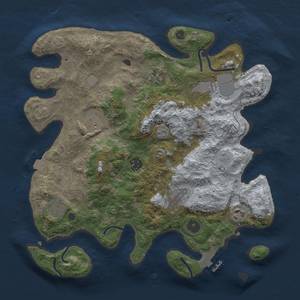 Thumbnail Rust Map: Procedural Map, Size: 3500, Seed: 271309878, 15 Monuments