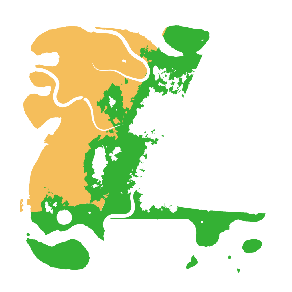 Biome Rust Map: Procedural Map, Size: 3500, Seed: 271309878