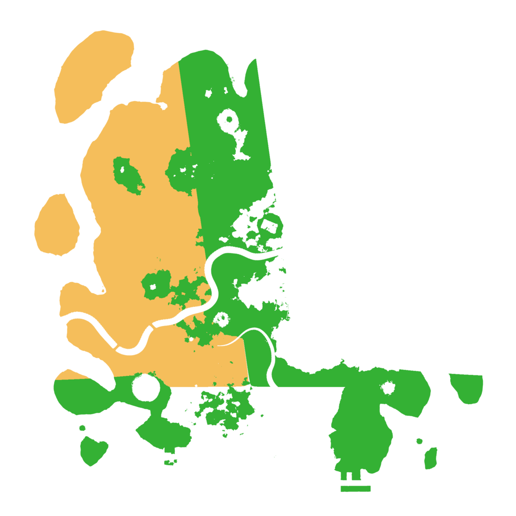 Biome Rust Map: Procedural Map, Size: 3500, Seed: 843170030