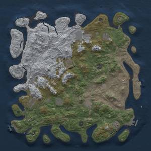 Thumbnail Rust Map: Procedural Map, Size: 4500, Seed: 183, 19 Monuments