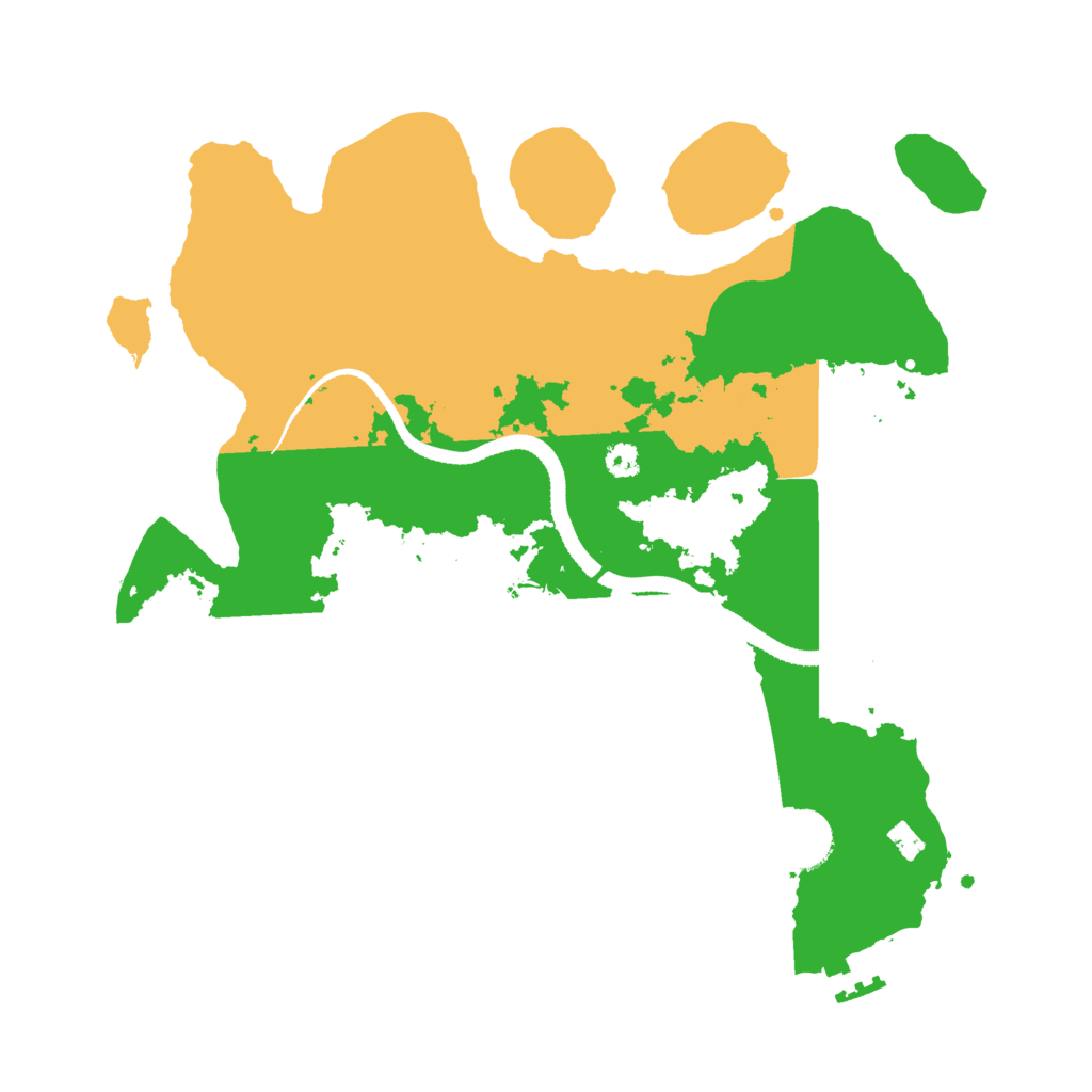 Biome Rust Map: Procedural Map, Size: 3200, Seed: 48589807