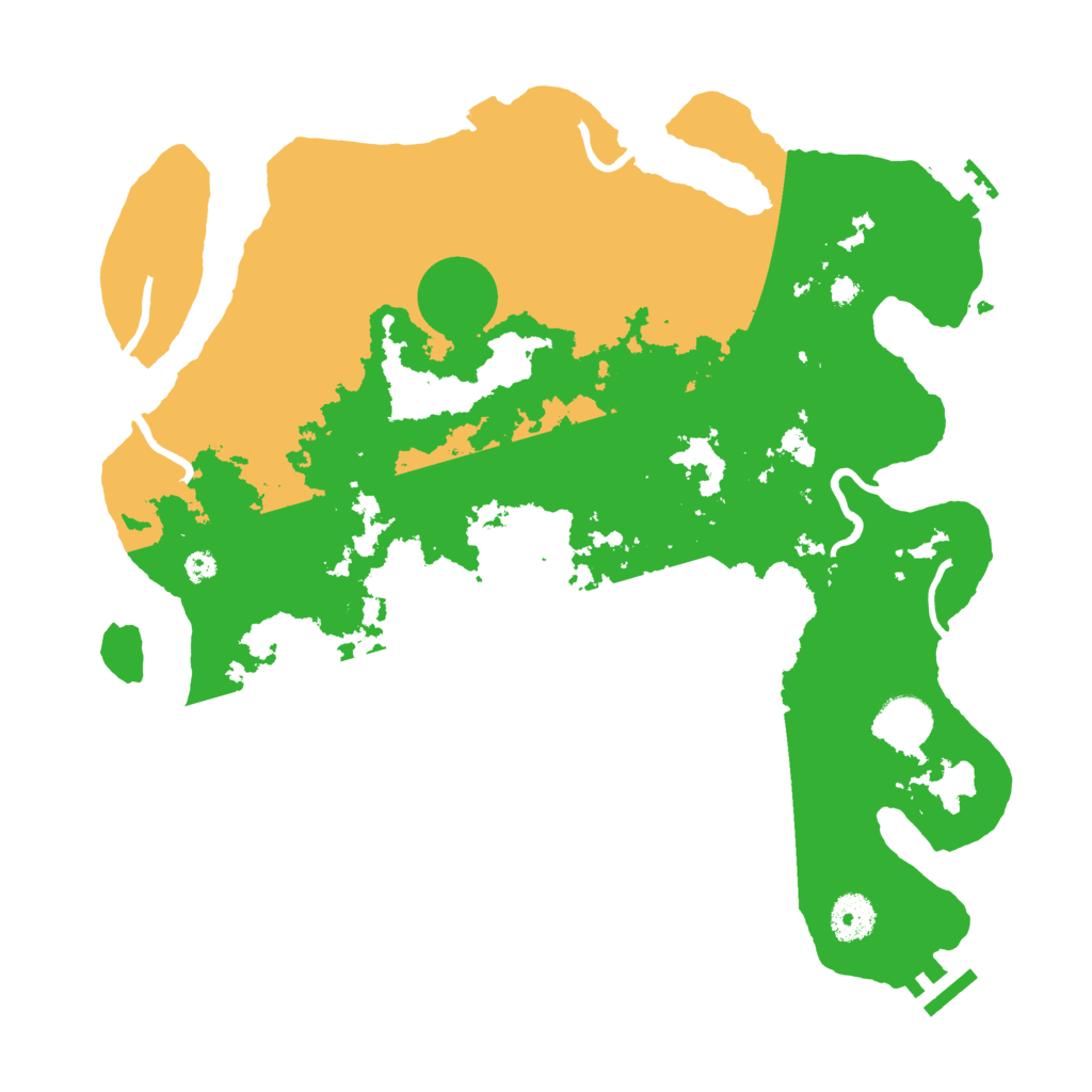 Biome Rust Map: Procedural Map, Size: 3600, Seed: 75143788