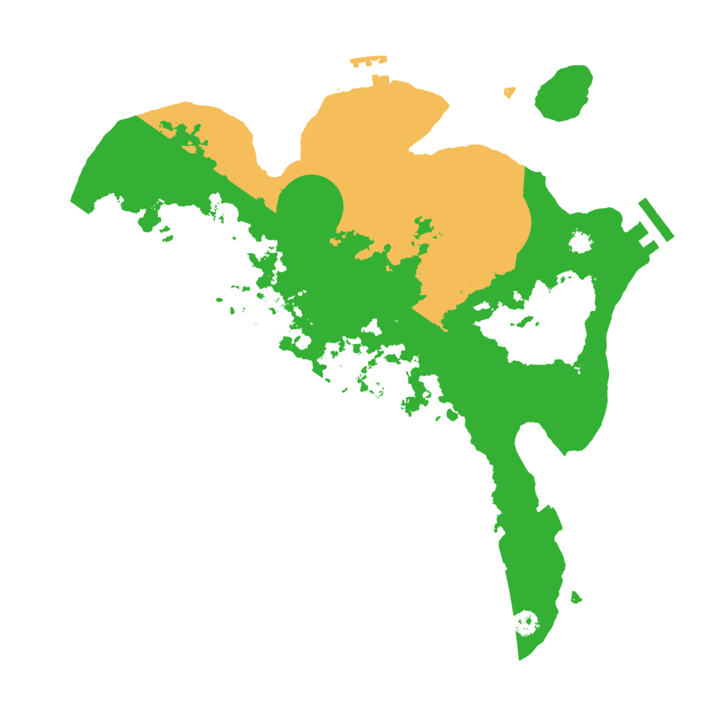 Biome Rust Map: Procedural Map, Size: 3000, Seed: 24451