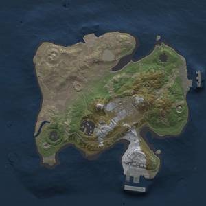 Thumbnail Rust Map: Procedural Map, Size: 2000, Seed: 1001019923, 7 Monuments