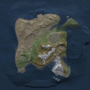 Thumbnail Rust Map: Procedural Map, Size: 2000, Seed: 1001019923, 6 Monuments
