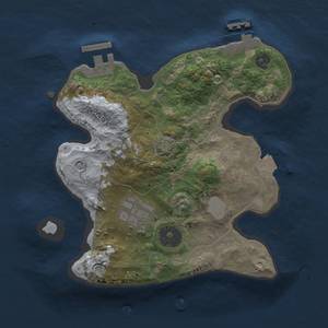 Thumbnail Rust Map: Procedural Map, Size: 2200, Seed: 220965142, 8 Monuments