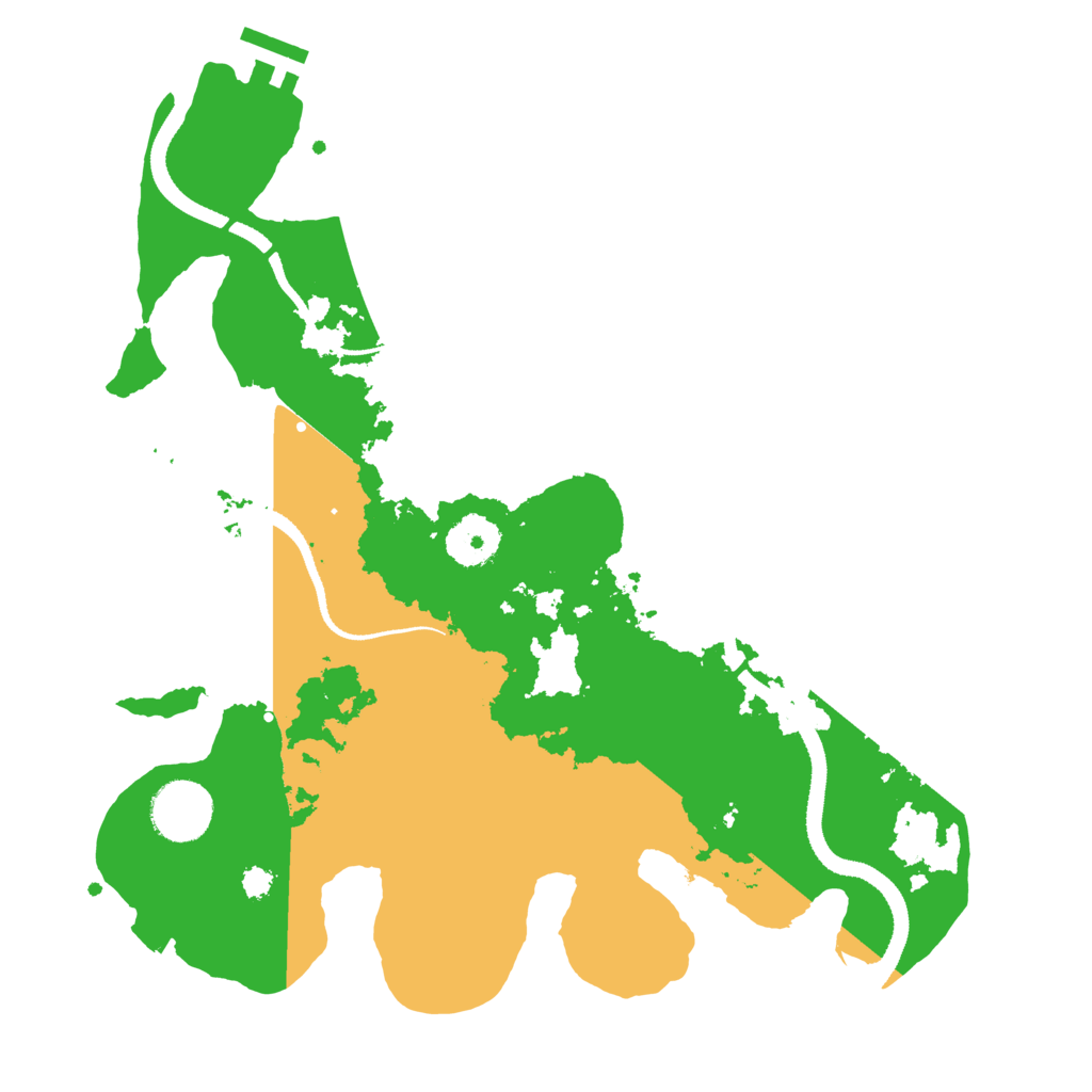 Biome Rust Map: Procedural Map, Size: 3200, Seed: 1143023433