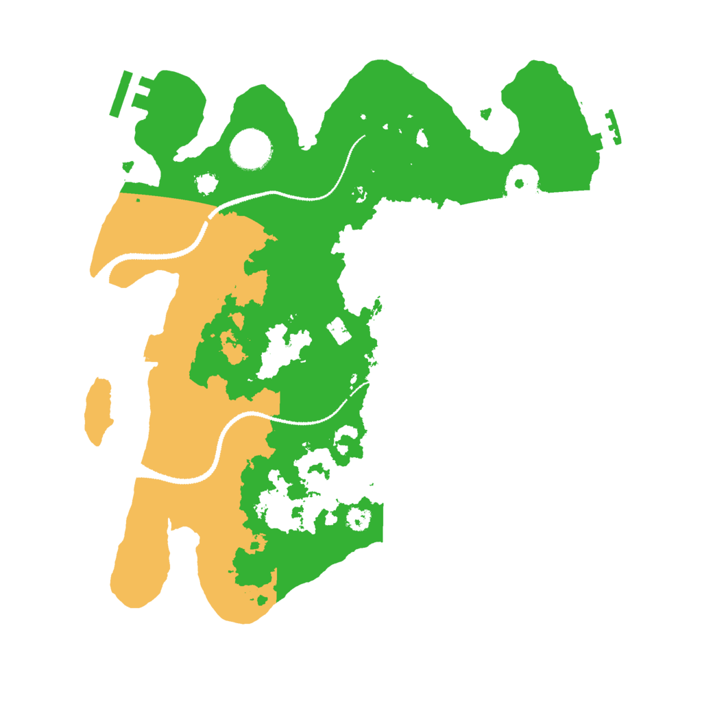 Biome Rust Map: Procedural Map, Size: 3000, Seed: 2076166959