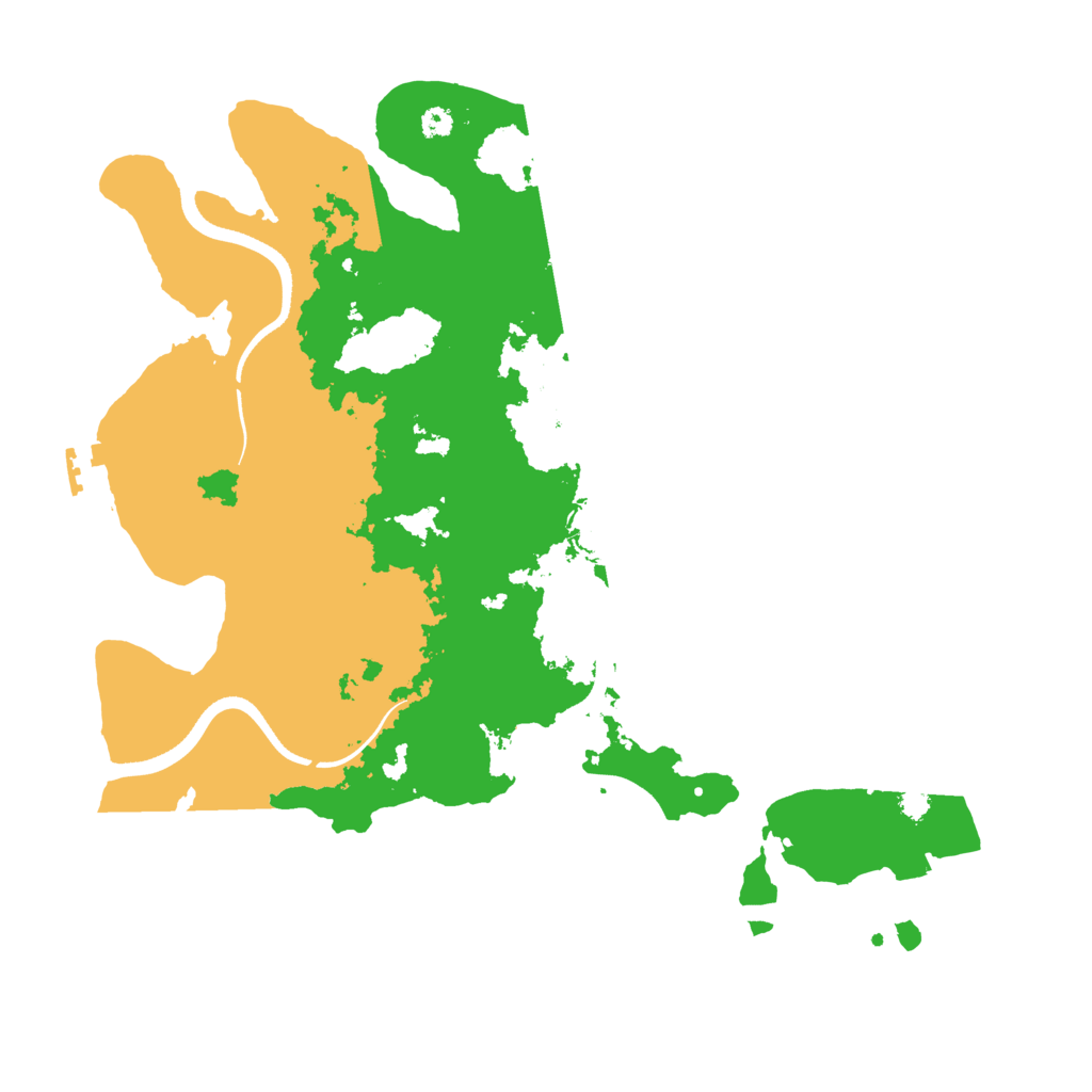 Biome Rust Map: Procedural Map, Size: 3500, Seed: 1587446494