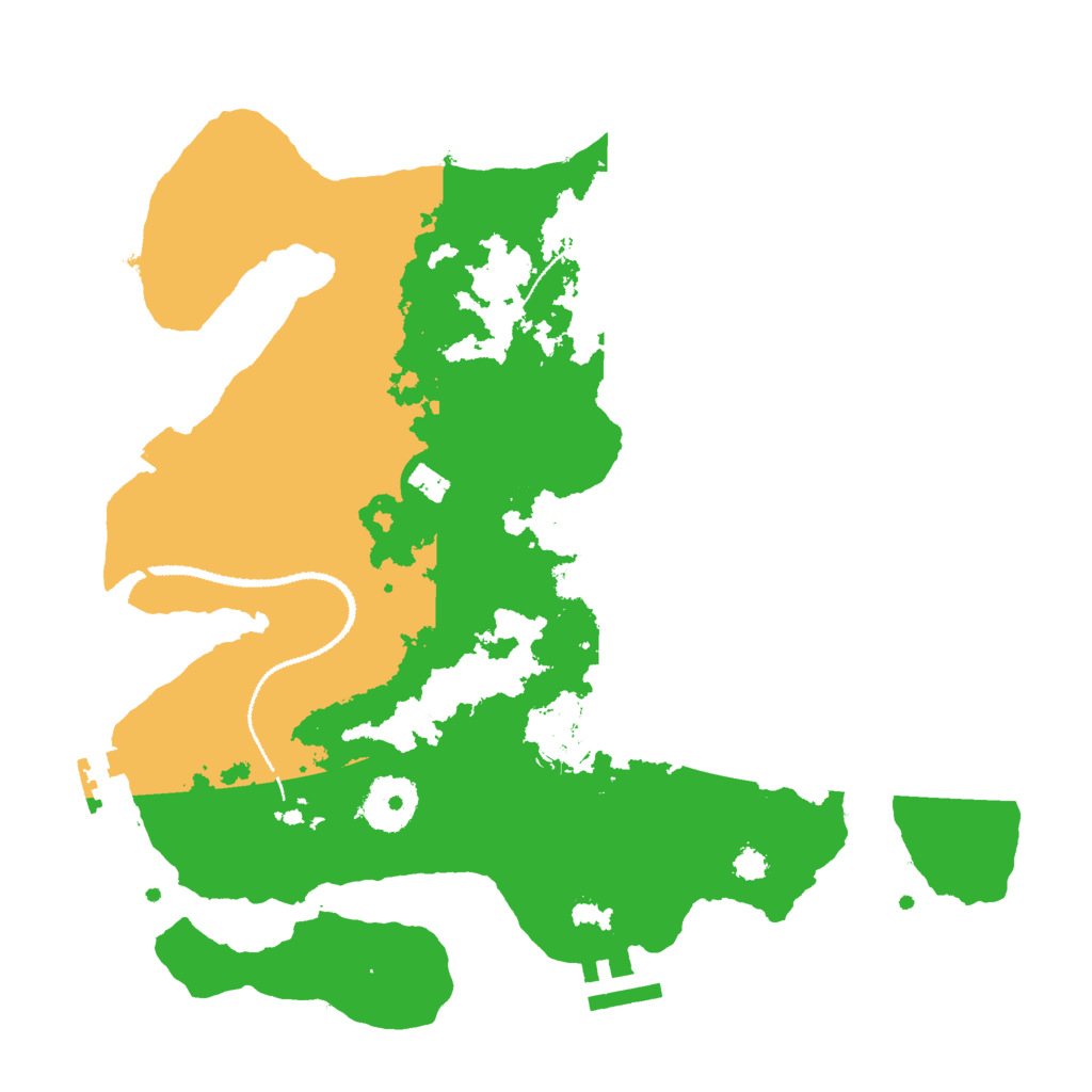 Biome Rust Map: Procedural Map, Size: 3000, Seed: 1823691446