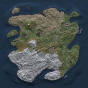 Thumbnail Rust Map: Procedural Map, Size: 3500, Seed: 348075473, 17 Monuments