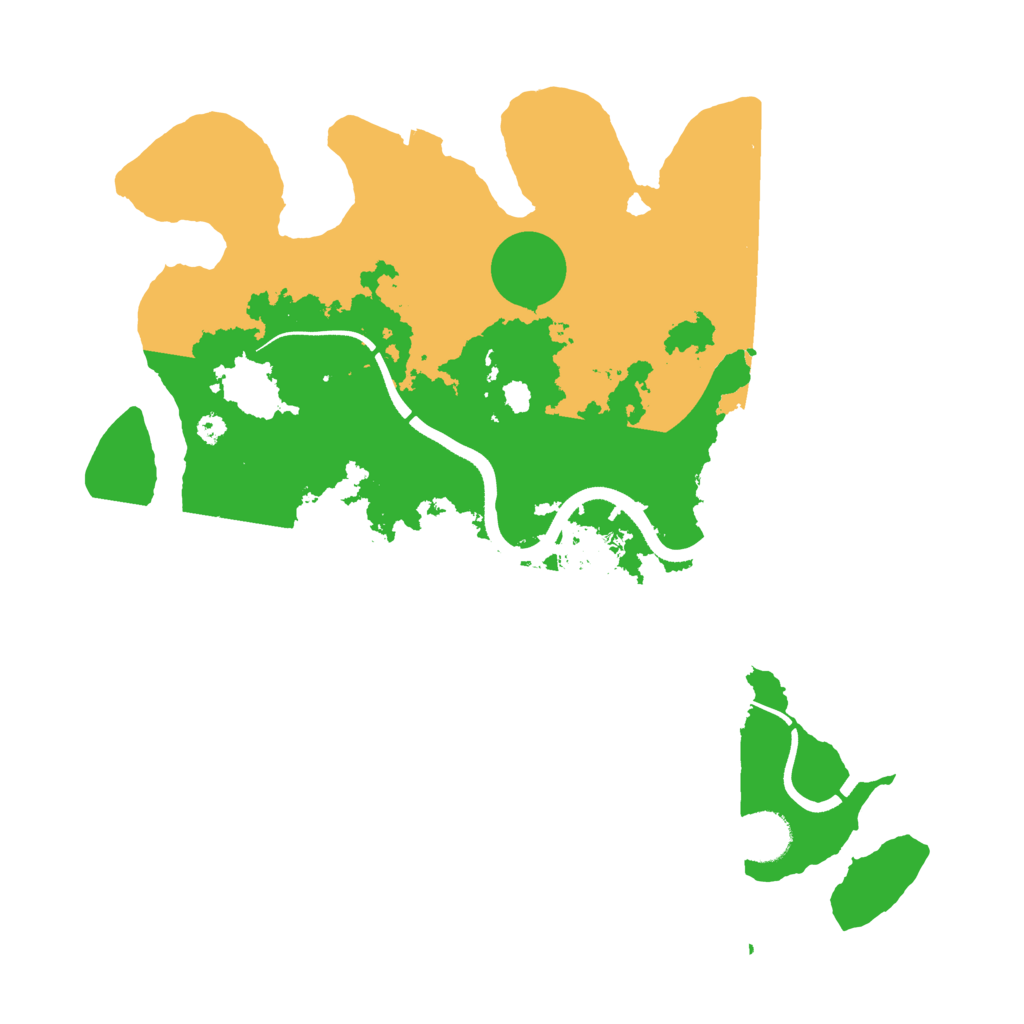 Biome Rust Map: Procedural Map, Size: 3600, Seed: 56107591